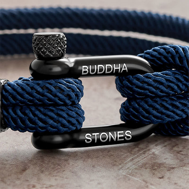 Buddha Stones Armband zur Verstärkung von Seilen mit Schäkeln aus Titanstahl - image 2