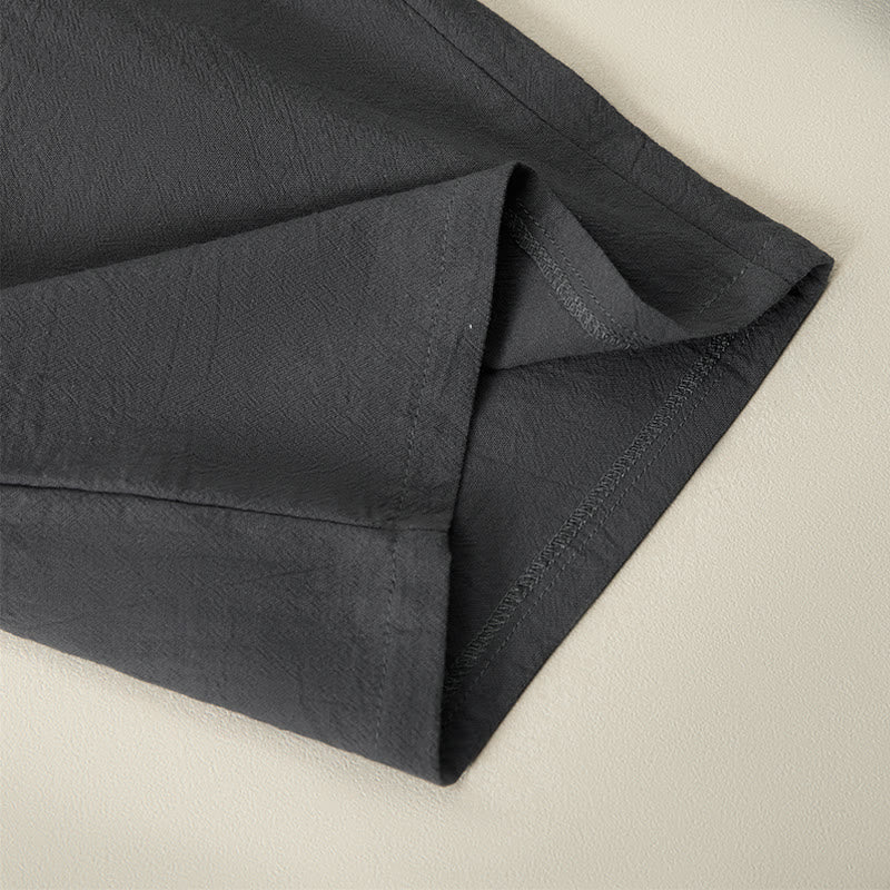 Buddha Stones Lässige Sommer-Caprihose mit Kordelzug, geradem Bein und Taschen für Herren - image 20