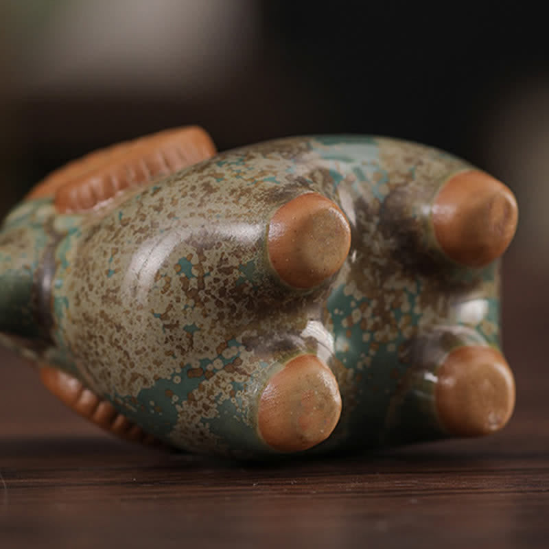 Buddha Stones Keramik-Dekoration mit chinesischem Tierkreiszeichen Widder (Symbol für Wohlstand) – Niedliches Tier - image 14