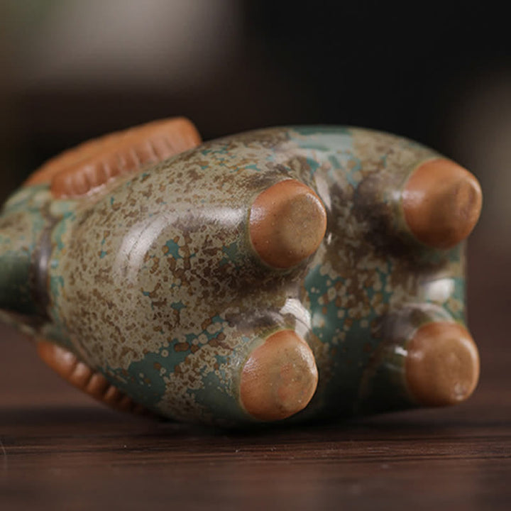 Buddha Stones Keramik-Dekoration mit chinesischem Tierkreiszeichen Widder (Symbol für Wohlstand) – Niedliches Tier - image 14