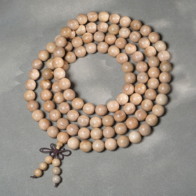 Buddha Stones Natürliche Kampferholz-Mala „Durchhaltevermögen“ mit 108 Perlen - 12 mm - image 9