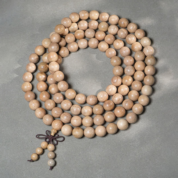 Buddha Stones Natürliche Kampferholz-Mala „Durchhaltevermögen“ mit 108 Perlen - 12 mm - image 9