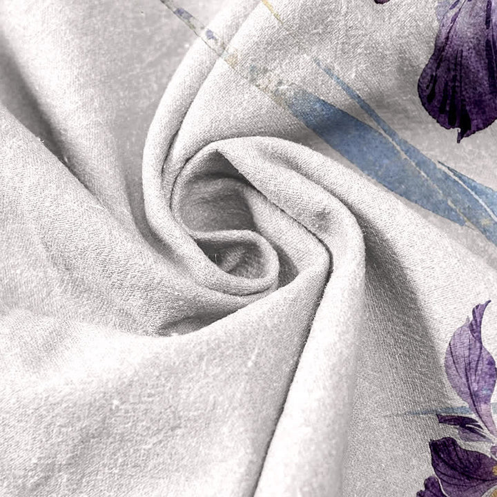Buddha Stones Reine Baumwolle, elegantes Iris-Muster, elastischer Bund, Taschen für Damen - image 2