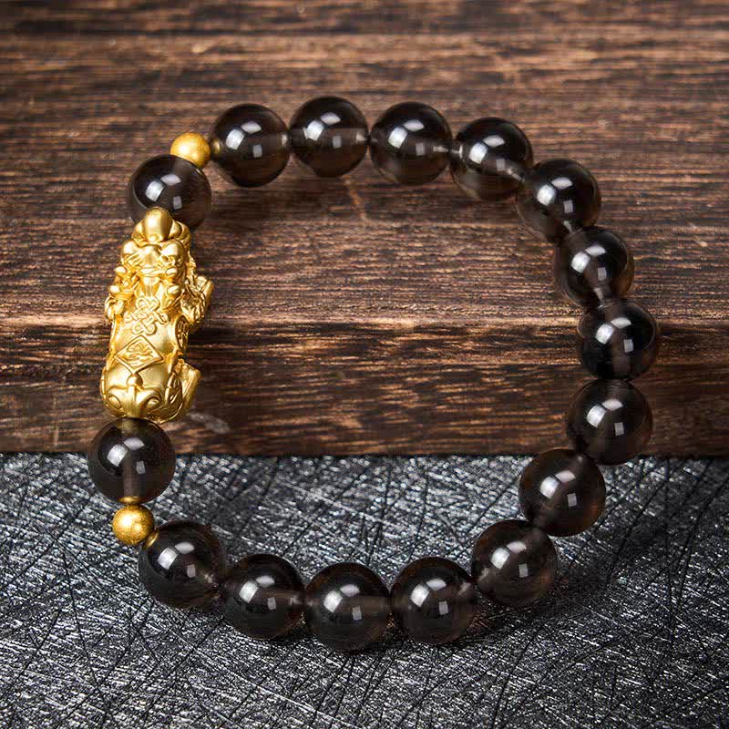 Buddha Stones PiXiu Eis-Obsidian-Armband - image 3