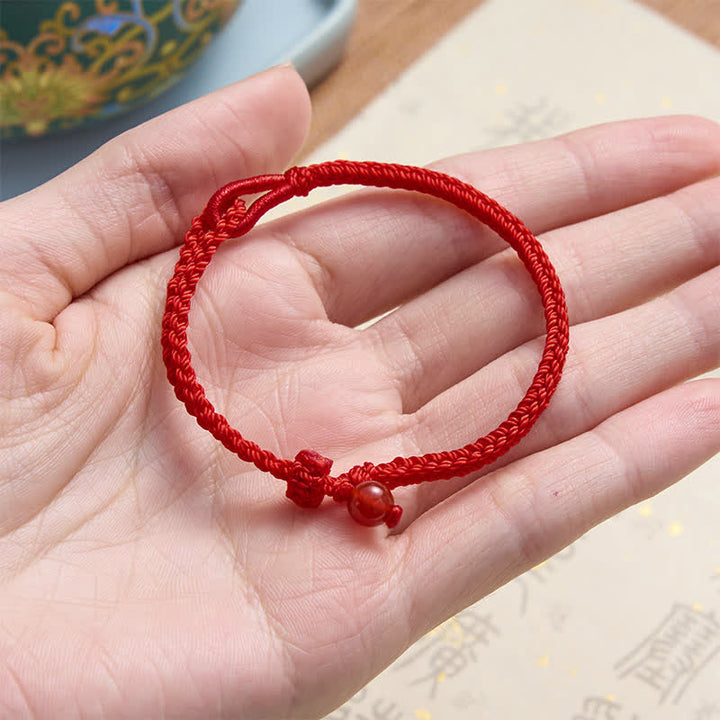 Buddha Stones Grünes Aventurin-Armband mit roter Schnur - image 22