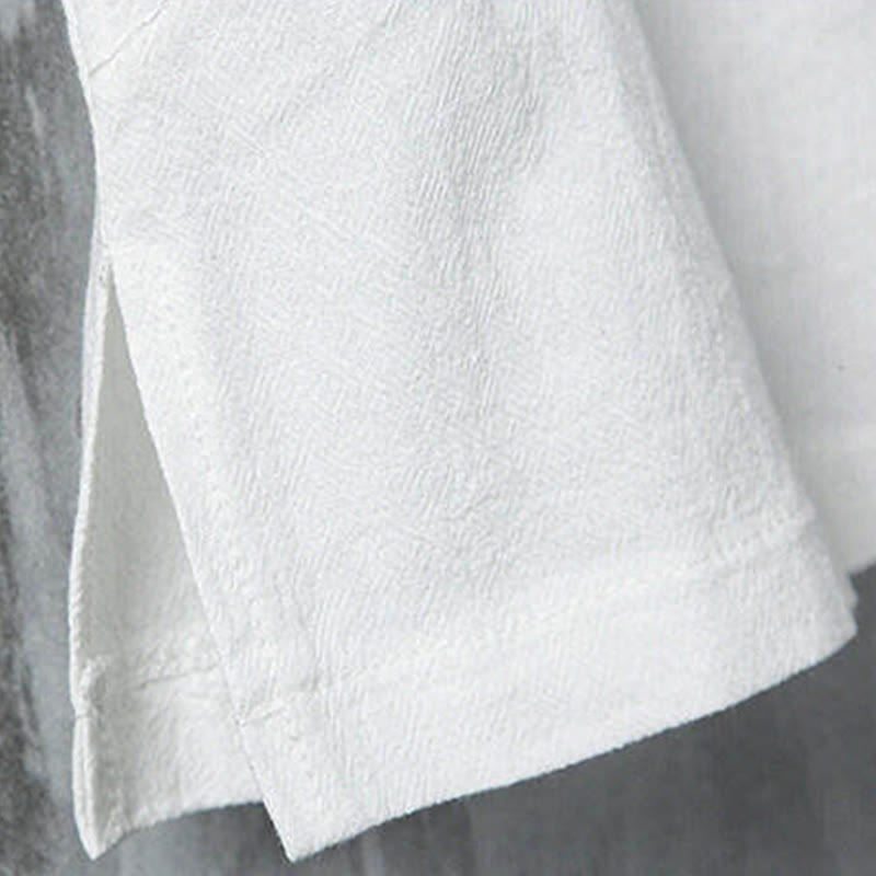 Buddha Stones Sommerliches Tang Style Casual Herren Kurzarmhemd mit Froschknopfleiste aus Bambus - image 7