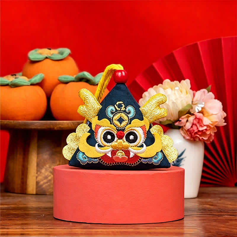 Buddha Stones Charmantes Drachen-Tiger-Schlangen-Dreieck-Tierdekor - image 11