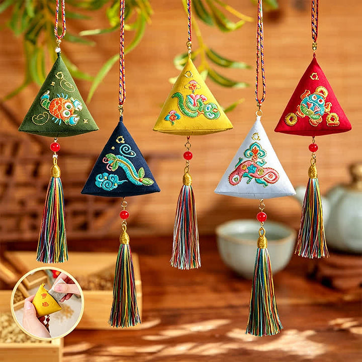 Buddha Stones Stickerei Zongzi Dreieck Skorpion Niedliche Tierdekoration - image 25