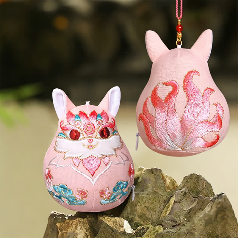 Buddha Stones Glücksbringer Pi Xiu Qilin Drache Fuchs Reichtum Niedliche Tierdekoration - Fuchs - image 13