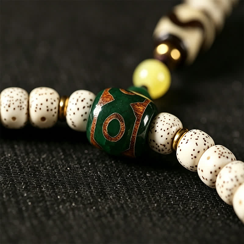 Buddha Stones Stern-Mond-Bodhi-Samen-Dzi-Perlen-Weisheits-Handgewebte tibetische 108-Perlen-Mala - image 13