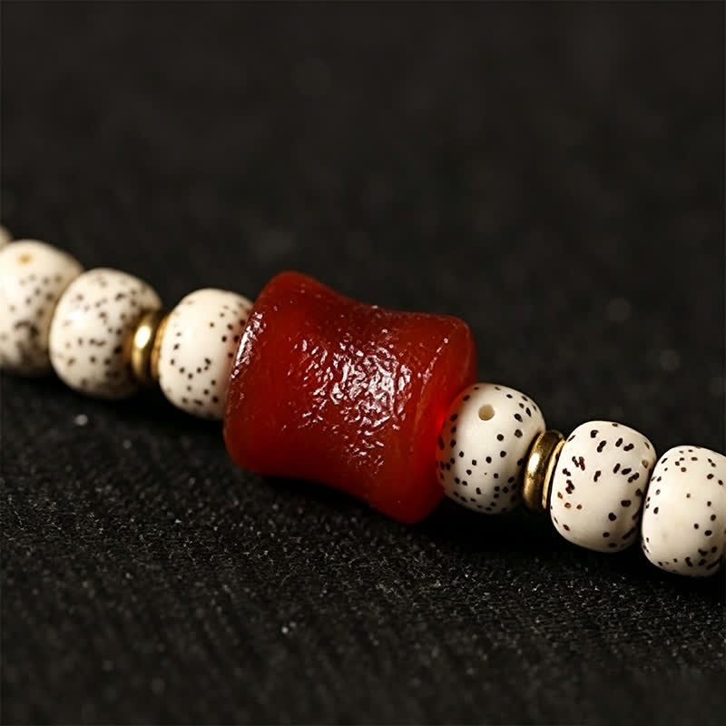 Buddha Stones Stern-Mond-Bodhi-Samen-Dzi-Perlen-Weisheits-Handgewebte tibetische 108-Perlen-Mala - image 10