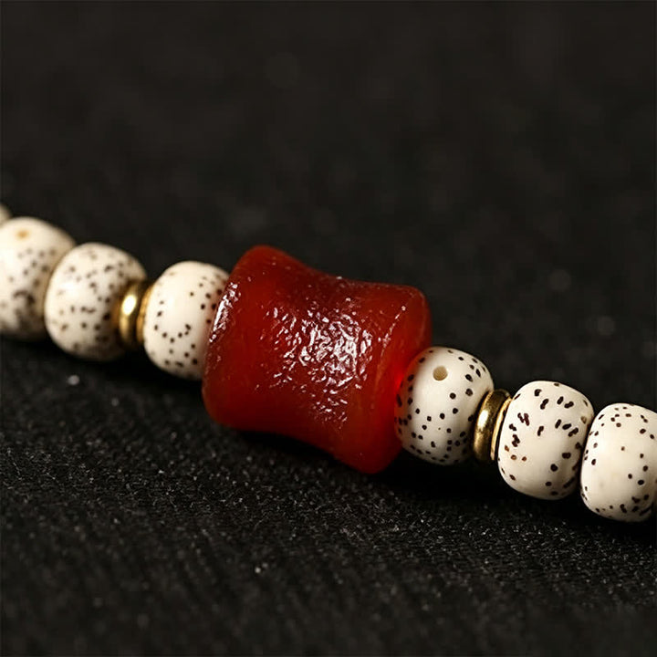 Buddha Stones Stern-Mond-Bodhi-Samen-Dzi-Perlen-Weisheits-Handgewebte tibetische 108-Perlen-Mala - image 10