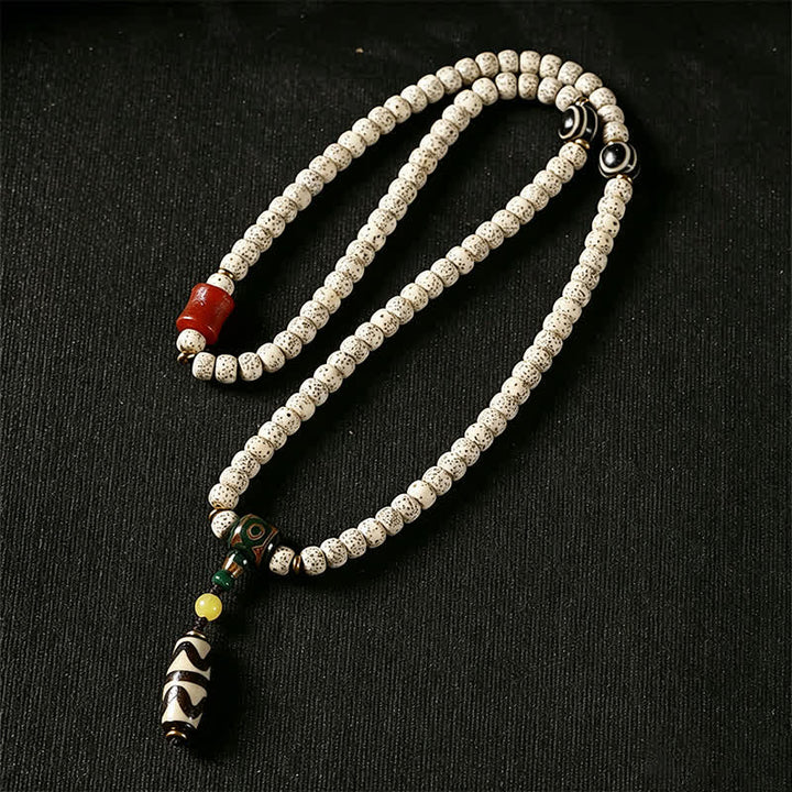Buddha Stones Stern-Mond-Bodhi-Samen-Dzi-Perlen-Weisheits-Handgewebte tibetische 108-Perlen-Mala - image 4