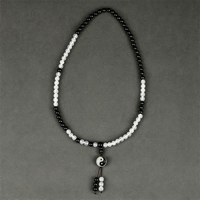 Buddha Stones Schwarzes Obsidian-Bagua-Schutzarmband, handgefertigt - image 2