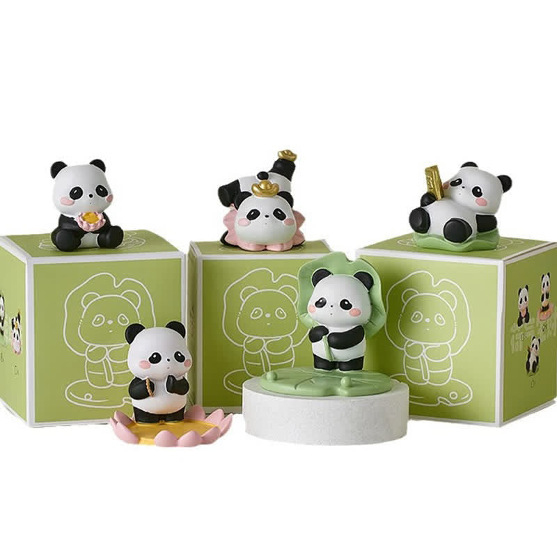 Buddha Stones Handyhalterung aus Kunstharz mit Lotus-Panda-Motiv – niedliche Tierdekoration - image 8