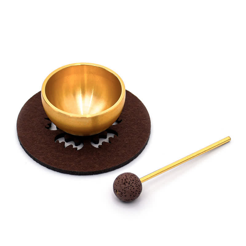 Buddha Stones Mini-Klangschalen-Geschenkset aus Messing für Erdung und Meditation - image 11