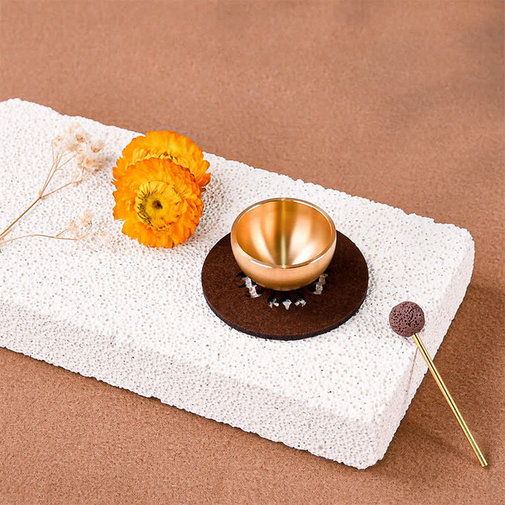 Buddha Stones Mini-Klangschalen-Geschenkset aus Messing für Erdung und Meditation - image 3