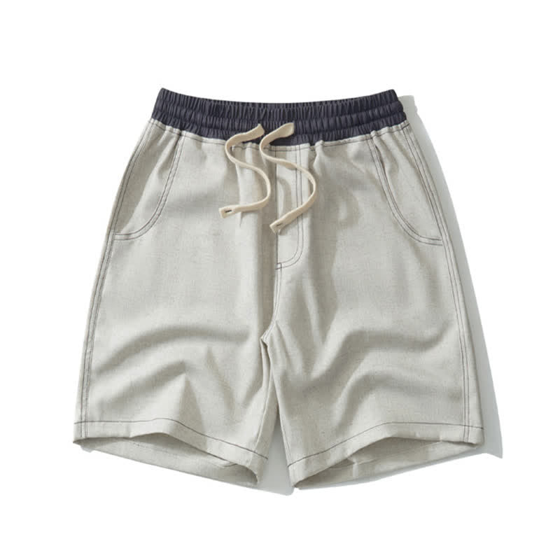 Buddha Stones Sommer-Freizeit-Sportshorts für Herren mit Kordelzug und Tasche - Beige - US/UK/AU42, EU52 (3XL) - image 8