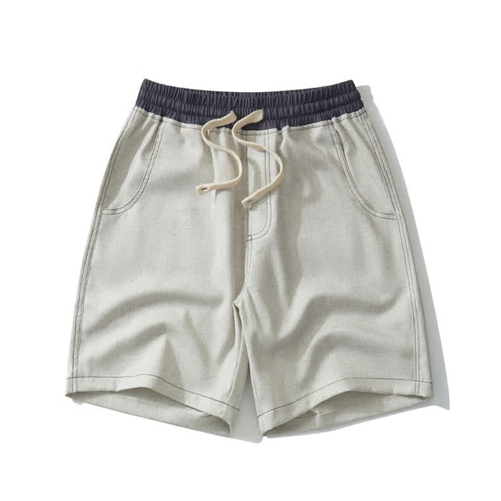 Buddha Stones Sommer-Freizeit-Sportshorts für Herren mit Kordelzug und Tasche - Beige - US/UK/AU42, EU52 (3XL) - image 8