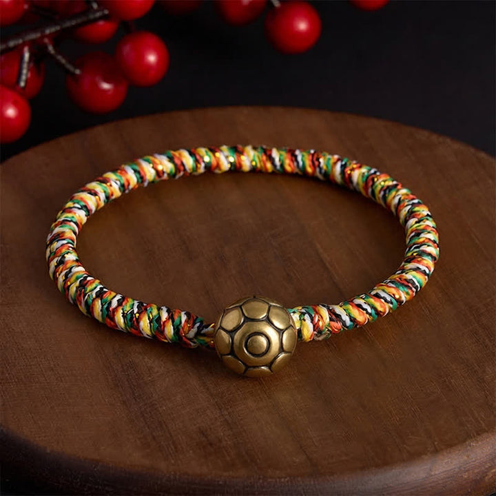 Buddha Stones Handgewebtes, farbenfrohes Lotus-Balance-Armband aus geflochtenen Schnüren - Gesangblume - 7,5 Zoll (19 cm) - image 11