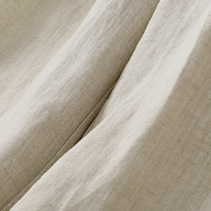 Buddha Stones Lässige, minimalistische Caprihose mit Knopfleiste für Damen, einfarbig, mit Tasche - image 6