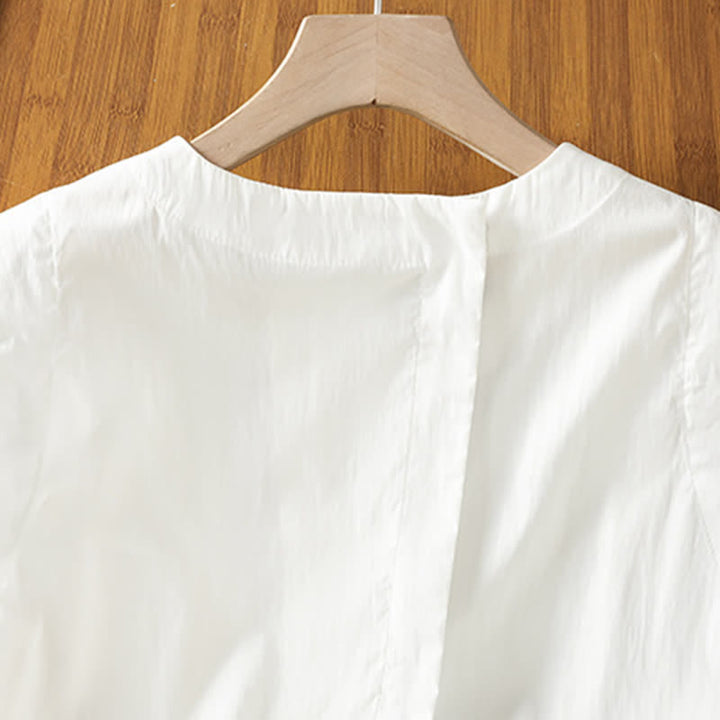 Buddha Stones Lässiges, minimalistisches Sommer-Tanktop mit asymmetrischem Rückenausschnitt, ärmellos, für Damen - image 12