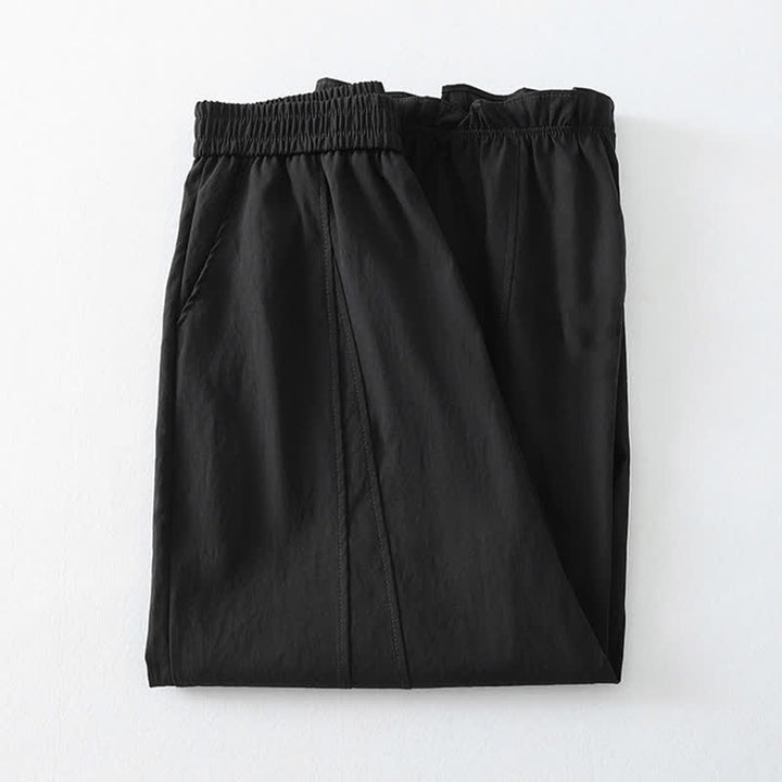 Buddha Stones Lässige, minimalistische Haremshose für Damen mit Rüschensaum und Taschen – perfekt für den Sommer - image 8
