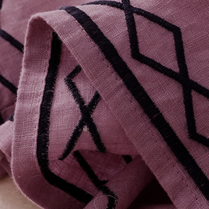 Buddha Stones Lässige, minimalistische Sommer-Shorts für Damen mit Kordelzug, Stickerei, Wellenlinien und geometrischem Muster, Taschen und geometrischem Muster - image 14