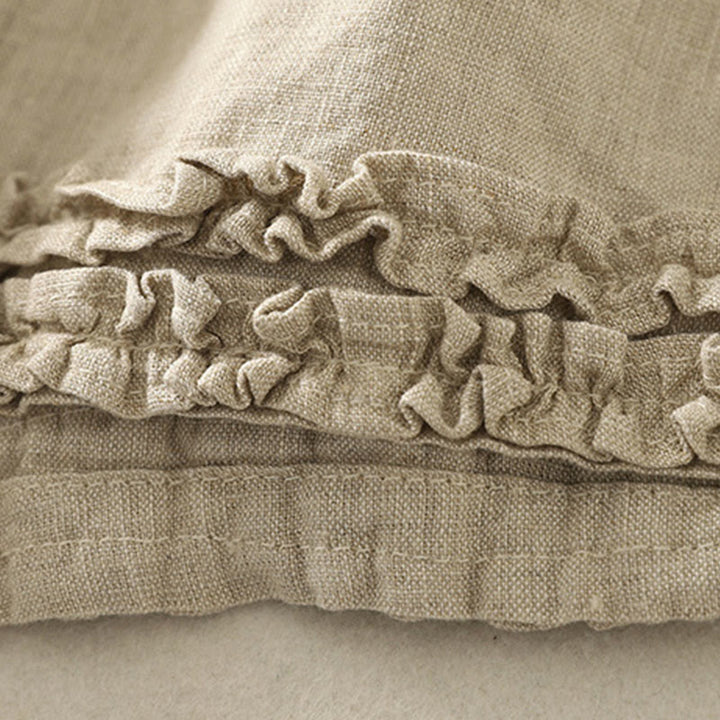 Buddha Stones Sommerliche, lässige Vintage-Shorts für Damen mit elastischem Bund, Rüschensaum und Taschen - image 26
