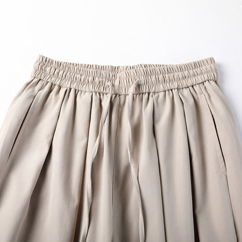 Buddha Stones Lässige, minimalistische Caprihose mit Kordelzug und Taschen für Herren - image 18