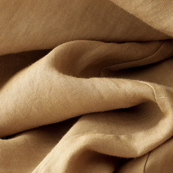 Buddha Stones Lässige, einfarbige, knöchellange Hose mit elastischem Bund und Taschen für Damen - image 9