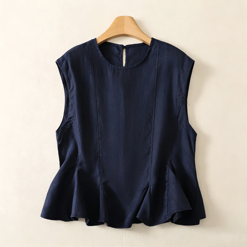Buddha Stones Sommerliches, lässig-elegantes Tanktop für Damen, ärmellos - Marine - US8-10, UK/AU12-14, EU40-42 (2XL) - image 8
