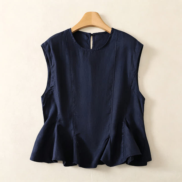 Buddha Stones Sommerliches, lässig-elegantes Tanktop für Damen, ärmellos - Marine - US8-10, UK/AU12-14, EU40-42 (2XL) - image 8
