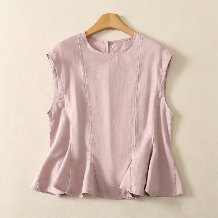 Buddha Stones Sommerliches, lässig-elegantes Tanktop für Damen, ärmellos - Hellrosa - US8-10, UK/AU12-14, EU40-42 (2XL) - image 4