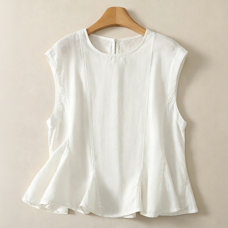 Buddha Stones Sommerliches, lässig-elegantes Tanktop für Damen, ärmellos - Weiß - US8-10, UK/AU12-14, EU40-42 (2XL) - image 12