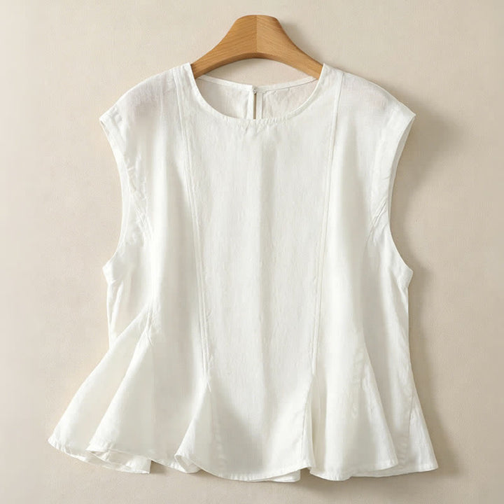 Buddha Stones Sommerliches, lässig-elegantes Tanktop für Damen, ärmellos - Weiß - US8-10, UK/AU12-14, EU40-42 (2XL) - image 12
