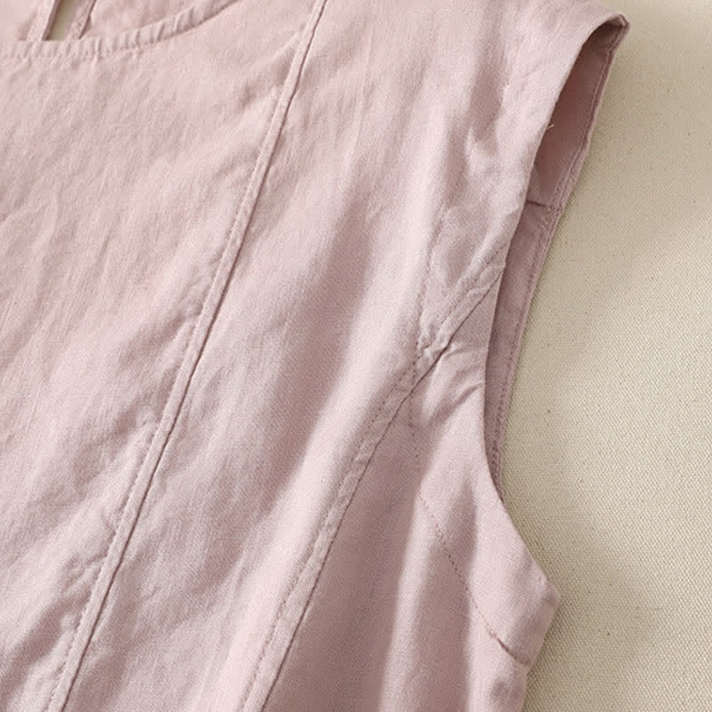 Buddha Stones Sommerliches, lässig-elegantes Tanktop für Damen, ärmellos - image 6