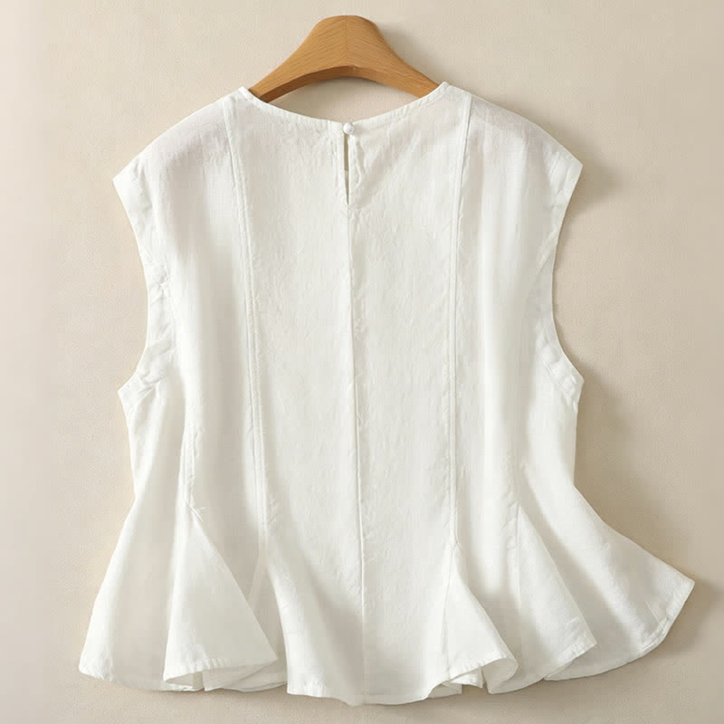 Buddha Stones Sommerliches, lässig-elegantes Tanktop für Damen, ärmellos - image 13