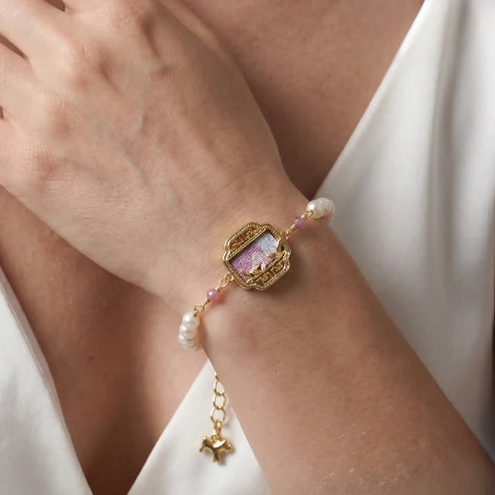 Buddha Stones Perlen-Reinheitslied Brokat-Charm Neo Chinesisches Armband - image 4