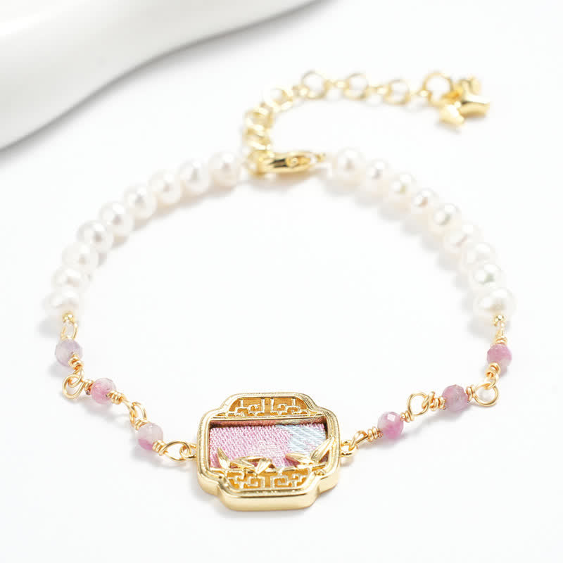 Buddha Stones Perlen-Reinheitslied Brokat-Charm Neo Chinesisches Armband - image 1
