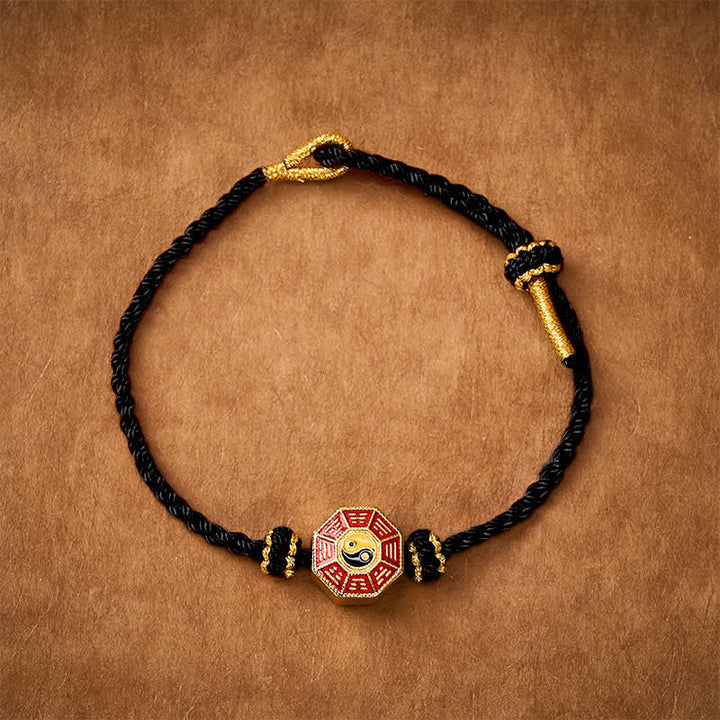 Buddha Stones Verstellbares Armband mit geflochtenem rotem Faden und Bagua-Motiv zum Schutz vor chinesischen Münzen - image 11