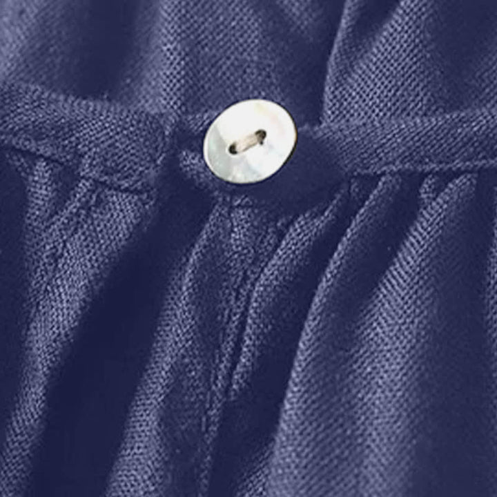 Buddha Stones Sommerliches, lässiges, minimalistisches Kurzarmshirt mit Rundhalsausschnitt für Damen, einfarbig, schlicht, Kurzarm - image 18