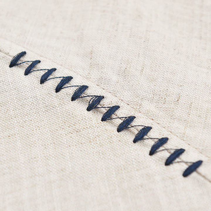 Buddha Stones Lässiges, minimalistisches Kurzarmhemd für Herren mit Seitenschlitz und einfarbigem Reverskragen – perfekt für Sommer. - image 6