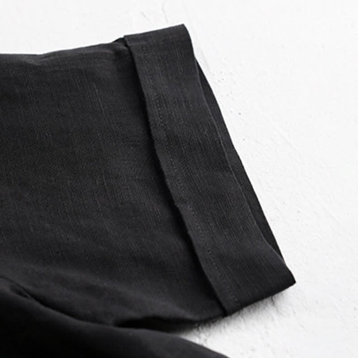 Buddha Stones Lässiges, minimalistisches Kurzarm-T-Shirt für Herren mit aufgesetzter Tasche für den Sommer. - image 11