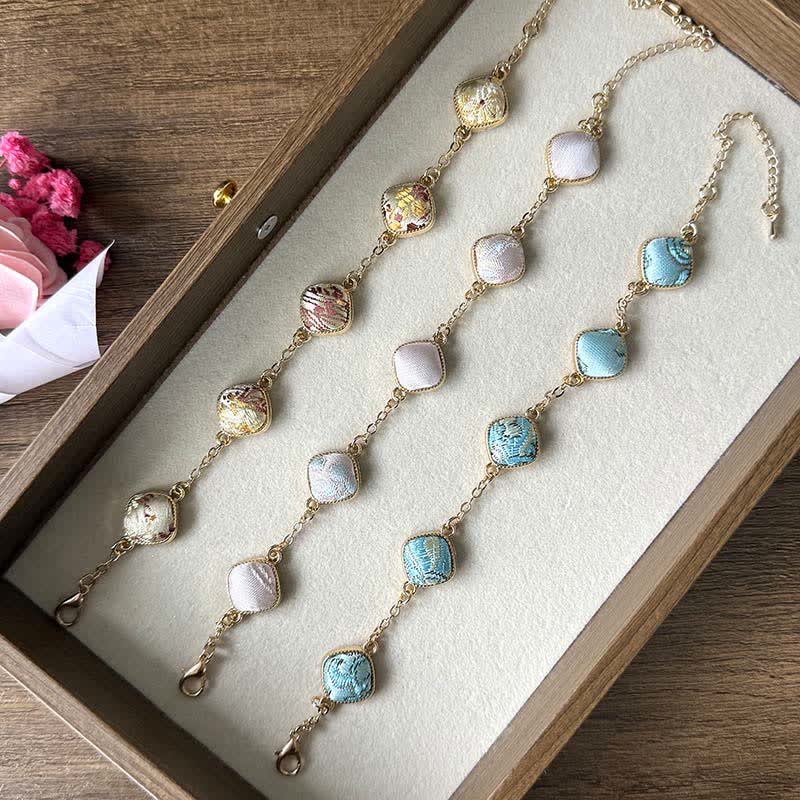 Buddha Stones Kupfernes Brokat-Armband im Vintage-Stil - image 12