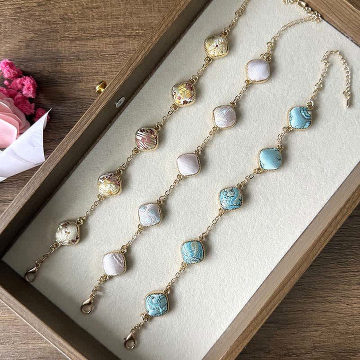 Buddha Stones Kupfernes Brokat-Armband im Vintage-Stil - image 12