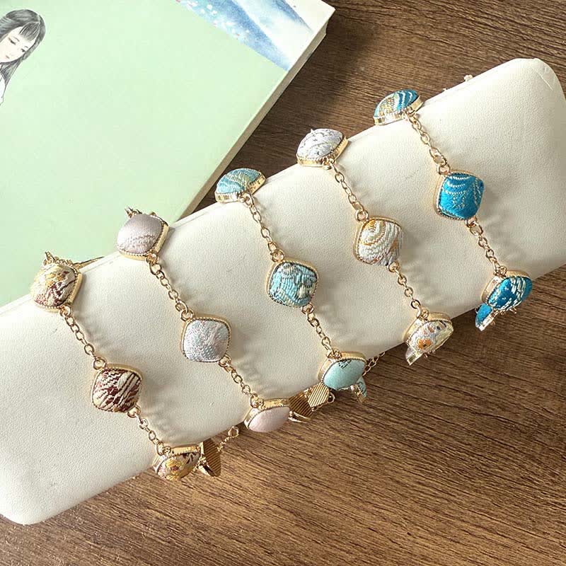 Buddha Stones Kupfernes Brokat-Armband im Vintage-Stil - image 11