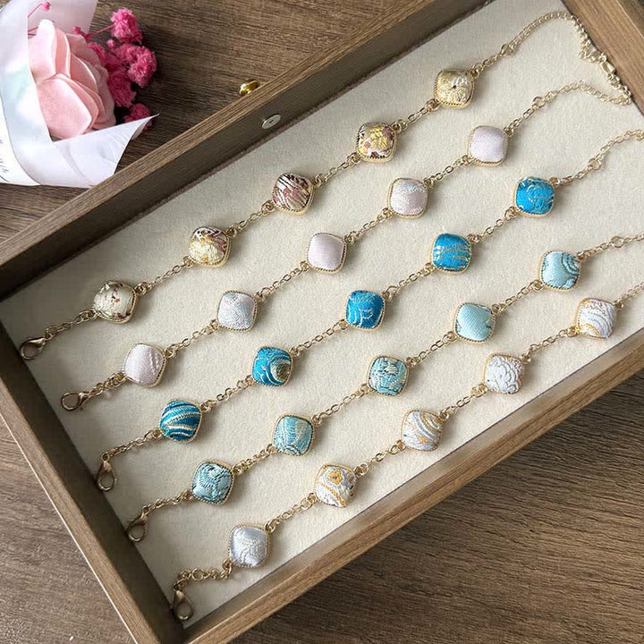 Buddha Stones Kupfernes Brokat-Armband im Vintage-Stil - image 13
