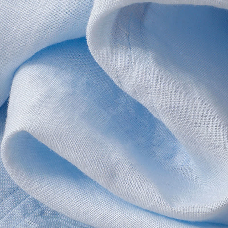 Buddha Stones Lässiges, minimalistisches Kurzarm-T-Shirt für Damen mit Seitenschlitz und V-Ausschnitt - image 8