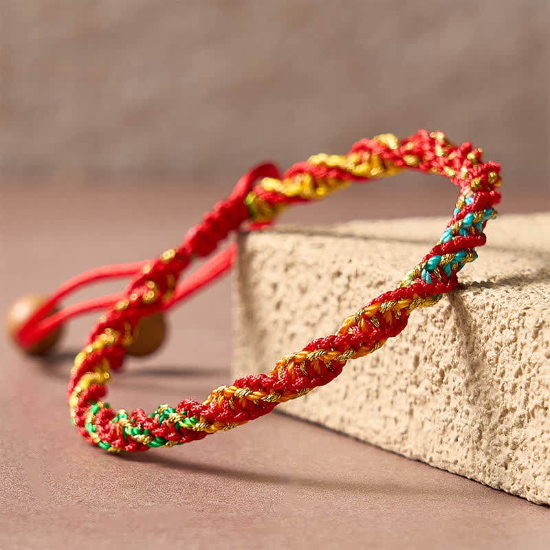 Buddha Stones Buntes Armband aus Kordel - image 4